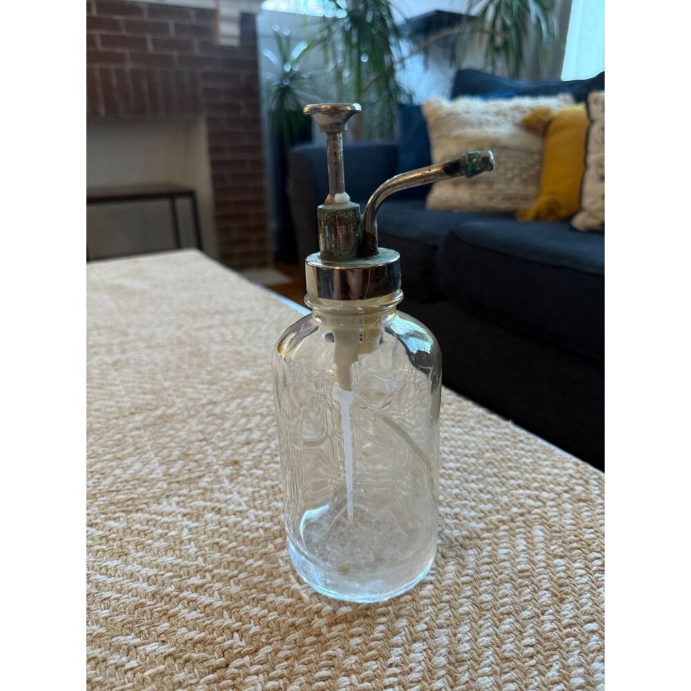 Glass pump soap dispenser